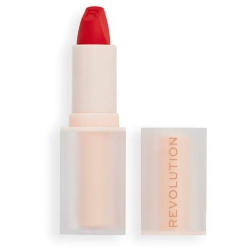 Makeup Revolution Lip Allure Soft Satin Lipstick Vibe Red