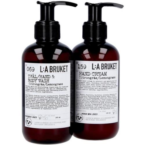 L:a Bruket Hand Cream + Hand & Body Wash Lemongrass