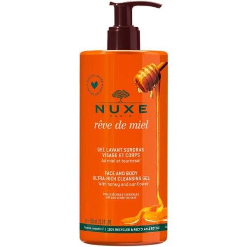 Nuxe rêve de miel Face & Body Cleansing Gel 750 ml