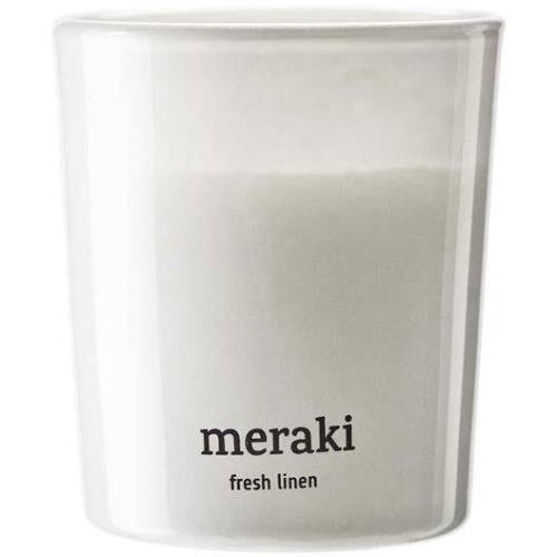 Meraki Fresh Linen Scented Candle  Small