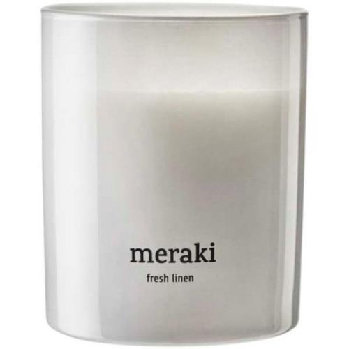 Meraki Fresh Linen Scented Candle  Medium