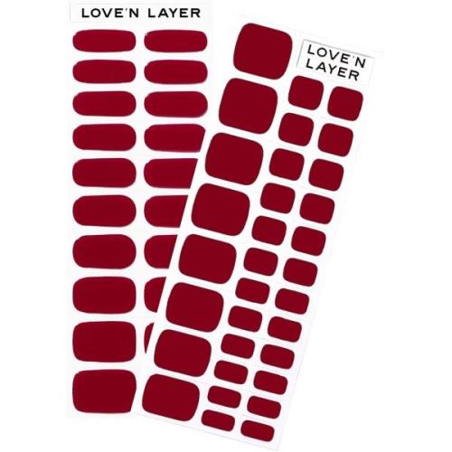 Love'n Layer Burgundy Kit Hand + Toe Burgundy Red