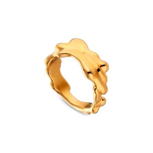 Jane Kønig Big Drippy Ring 18 kt. Silber vergoldet BDR-H22
