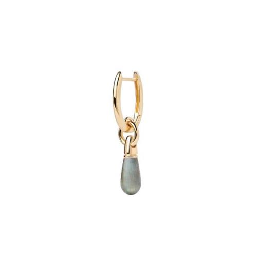 PDPAOLA Labradorite Jupiter Single Ohrring Single 18 kt. Silber Vergol...