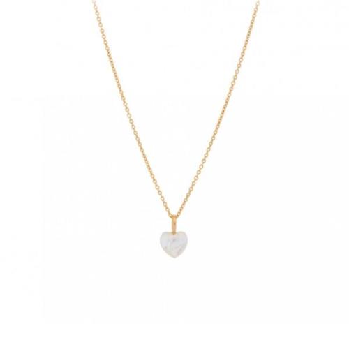 Pernille Corydon Ocean Heart Halskette 18 kt. Silber Vergoldet n-387-g...