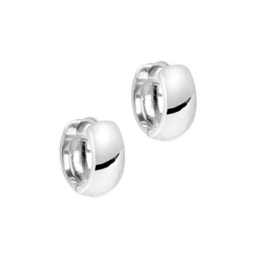 Enamel Classic Wide Hoops Ohrringe Silber E321S