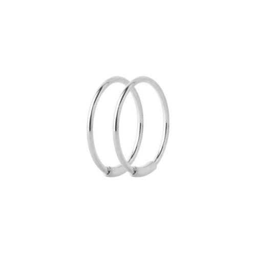 Maria Black Basic Hoop Ohrringe Silber 100219