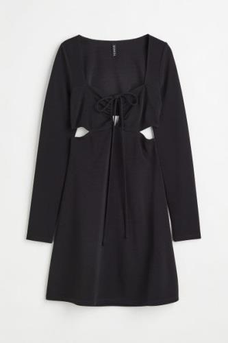 H&M Cut-out-Kleid Schwarz, Party kleider in Größe XXS. Farbe: Black