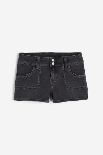 H&M Jeansshorts Regular Dunkelgrau in Größe 32. Farbe: Dark grey