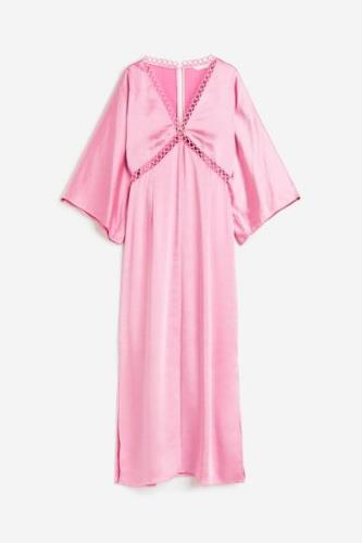 H&M Satinkleid Hellrosa, Alltagskleider in Größe 38. Farbe: Light pink