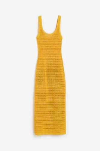 H&M Kleid im Häkellook Gelb, Alltagskleider in Größe M. Farbe: Yellow