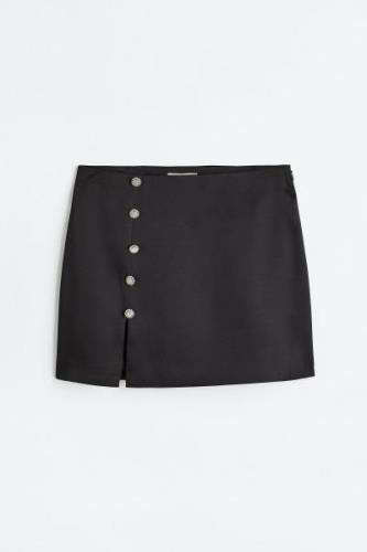 H&M Schwarz/Strass, Röcke in Größe 40. Farbe: Black/rhinestones