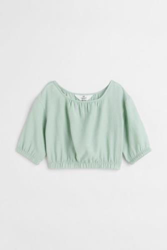 H&M Shirt mit Puffärmeln Hellgrün, T-Shirts & Tops in Größe 158. Farbe...