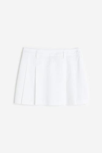 H&M Faltenrock Weiß, Röcke in Größe M. Farbe: White