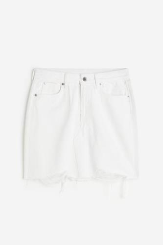 H&M Minirock aus Denim Weiß, Röcke in Größe XXS. Farbe: White