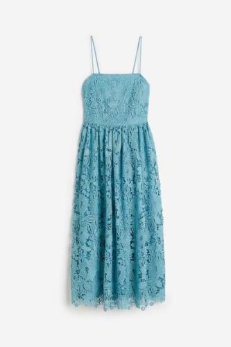 H&M Bandeau-Kleid aus Spitze Türkis, Alltagskleider in Größe 32. Farbe...