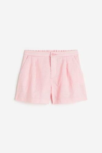 H&M Leinenshorts Hellrosa in Größe 164. Farbe: Light pink