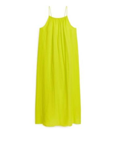 Arket Maxikleid aus Baumwolle Gelb, Alltagskleider in Größe 34. Farbe:...