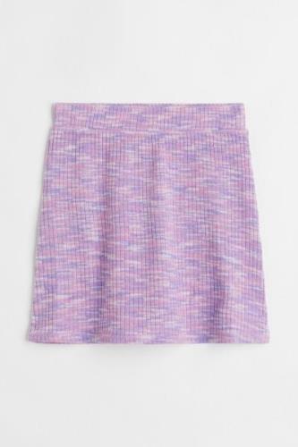 H&M Jerseyrock Lilameliert, Röcke in Größe 170. Farbe: Purple marl