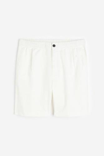 H&M Baumwollshorts Regular Fit Weiß in Größe XXL. Farbe: White