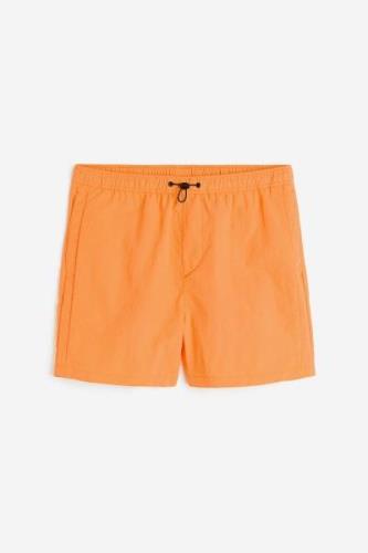 H&M Nylonshorts in Regular Fit Orange Größe XXL