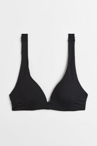 H&M Push-up-Bikinitop Schwarz, Bikini-Oberteil in Größe 34. Farbe: Bla...