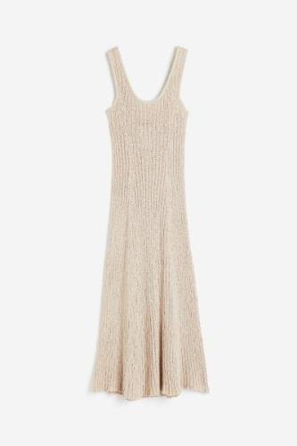 H&M Langes Strickkleid Hellbeige, Alltagskleider in Größe XXL. Farbe: ...