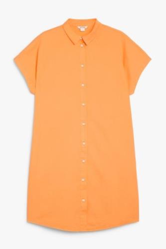 Monki Denim-Midikleid Orange, Alltagskleider in Größe XXS