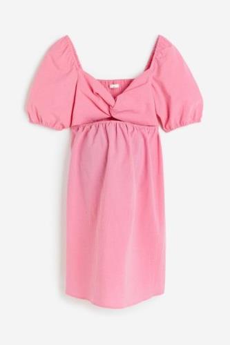 H&M MAMA Kleid mit Twistdetail Rosa, Kleider in Größe XXL. Farbe: Pink