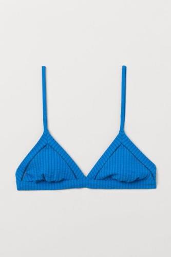 H&M Triangel-Bikinitop Knallblau, Bikini-Oberteil in Größe 34. Farbe: ...