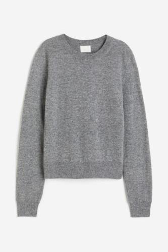 H&M Feinstrickpullover Graumeliert in Größe XS. Farbe: Grey marl