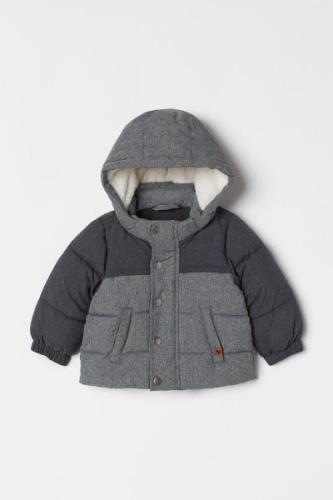 H&M Wattierte Jacke Graumeliert/Blockfarben, Regen- & Funktionsjacken ...