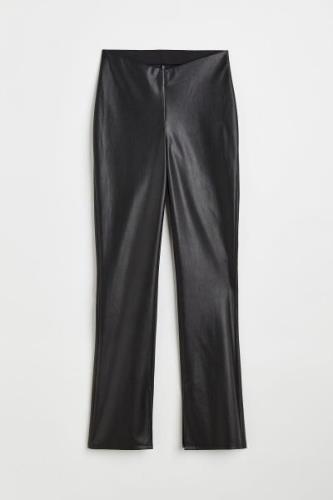 H&M Ausgestellte Leggings Schwarz in Größe XL. Farbe: Black