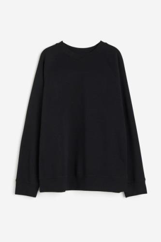 H&M Sweatshirt Schwarz, Sweatshirts in Größe L. Farbe: Black