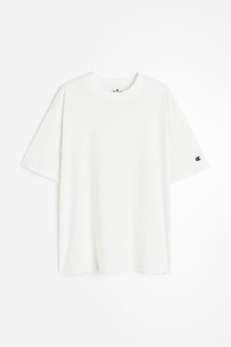 Champion Crewneck T-shirt Blanc De in Größe S. Farbe: de blanc