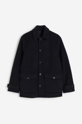 H&M Shacket in Loose Fit Dunkelblau, Jacken Größe XL. Farbe: Dark blue