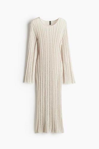 H&M Strickkleid im Leiterstich-Look Hellbeige, Alltagskleider in Größe...