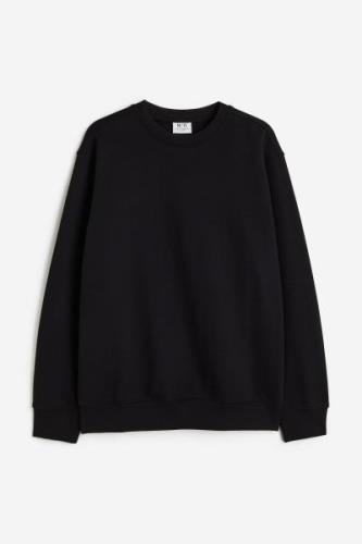 H&M Sweatshirt in Regular Fit Schwarz, Sweatshirts Größe S. Farbe: Bla...