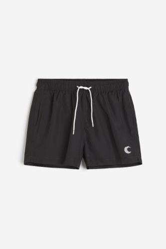 H&M Badeshorts Schwarz in Größe S. Farbe: Black