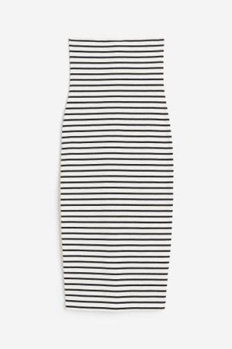 H&M Bandeau-Kleid Dunkelblau/Gestreift, Alltagskleider in Größe L. Far...