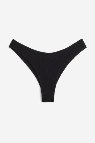 H&M Bikinihose Brazilian Schwarz, Bikini-Unterteil in Größe 50. Farbe:...