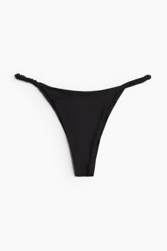 H&M Bikinihose Brazilian Schwarz, Bikini-Unterteil in Größe 50. Farbe:...