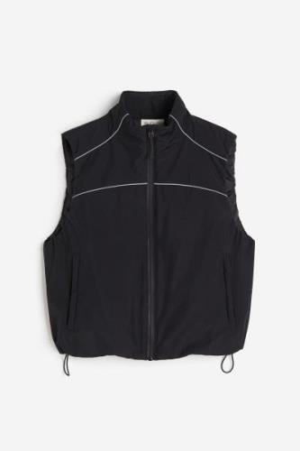 H&M Wasserabweisende wattierte Laufweste Schwarz, Sportjacken in Größe...