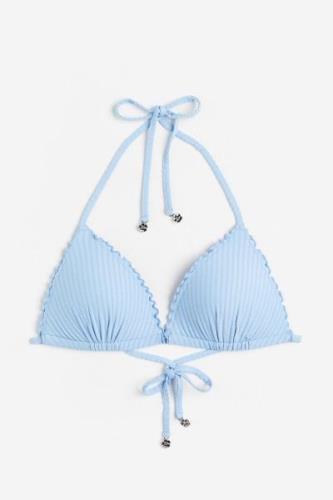 H&M Push-up Triangel-Bikinitop Hellblau, Bikini-Oberteil in Größe 40. ...