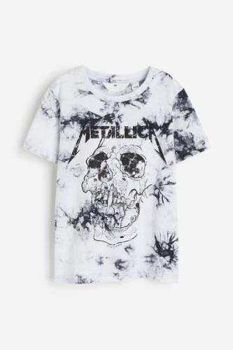 H&M T-Shirt mit Print Dunkelgrau/Metallica, T-Shirts & Tops in Größe 1...