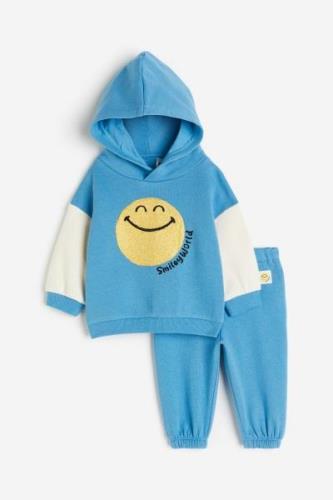 H&M 2-teiliges Sweatshirt-Set mit Print Blau/SmileyWorld®, Sweatshirts...