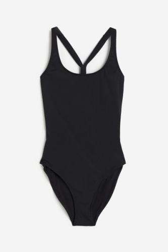 H&M Sportbadeanzug Schwarz, Badeanzüge in Größe XL. Farbe: Black