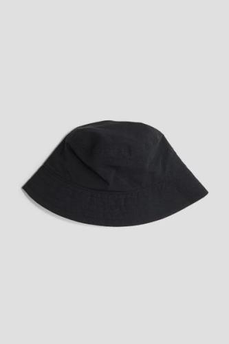 H&M Bucket Hat Schwarz, Hut in Größe 134/152. Farbe: Black