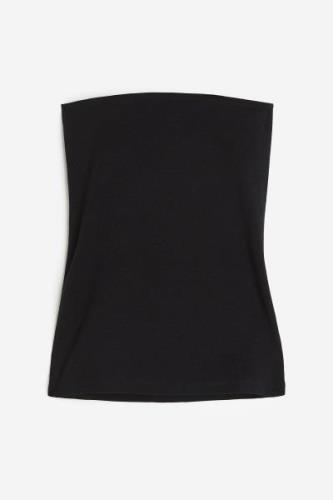 H&M Tubetop Schwarz, Tops in Größe XXL. Farbe: Black