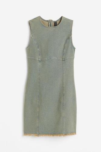 H&M Bodycon-Kleid aus Denim Gelb-Blau, Alltagskleider in Größe M. Farb...